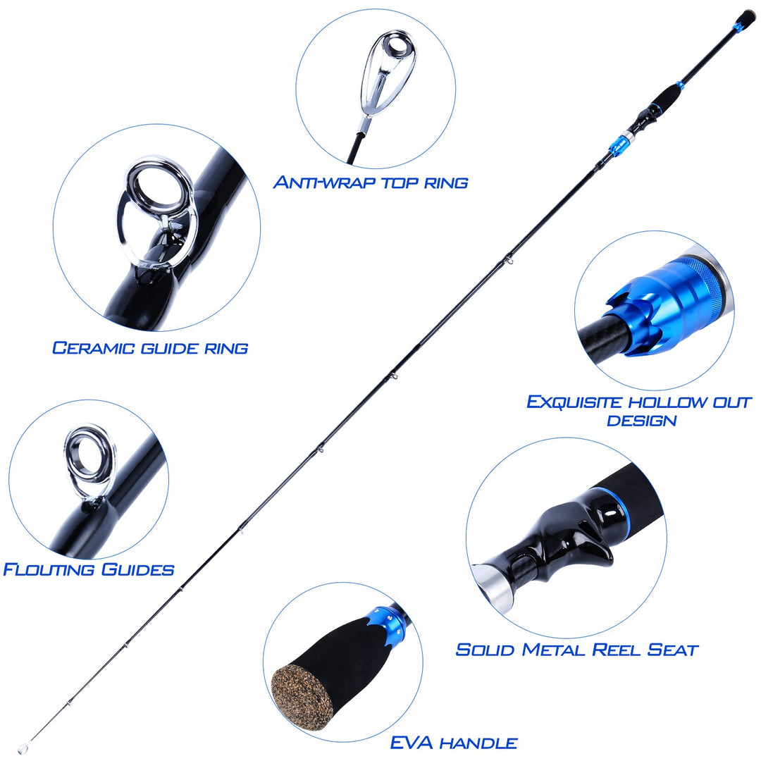 Zeke V 4S Carbon Fishing Rod (Spinning/Casting)