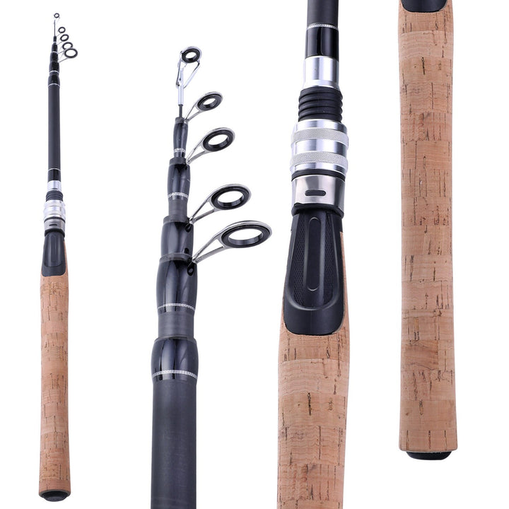 OceanaX Portable Telescopic Fishing Rod Ultralight Carbon Fiber