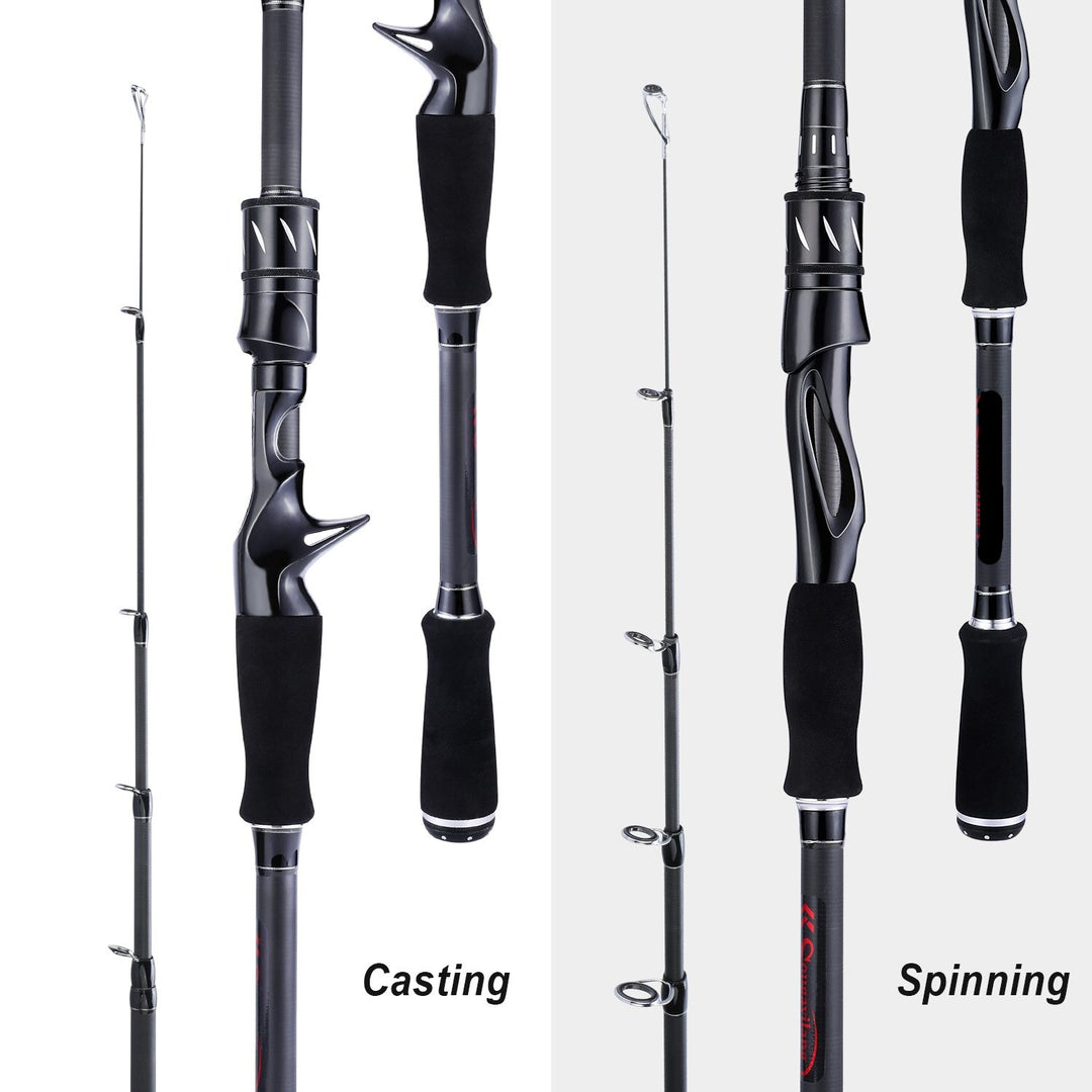 Zeke Split Telescopic Carbon Fishing Rod (Spinning/Casting)